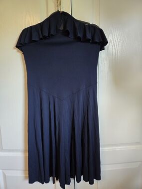 Ralph Lauren Strapless Midi Dress in Navy